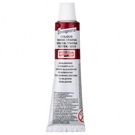 Tempera 16ml tmavě červená Kohinoor