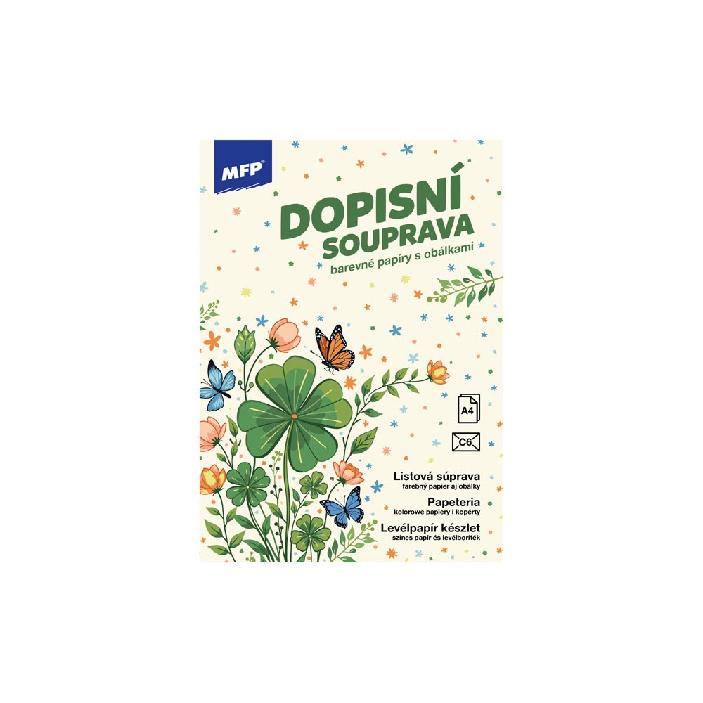 Dopisní papíry LUX Čtyřlístek (10+5) Dopisní papíry LUX Čtyřlístek (10+5)