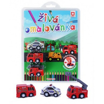 Omalovánky Záchranáři s autíčky