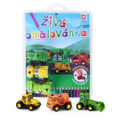 Omalovánky Stavba s autíčky