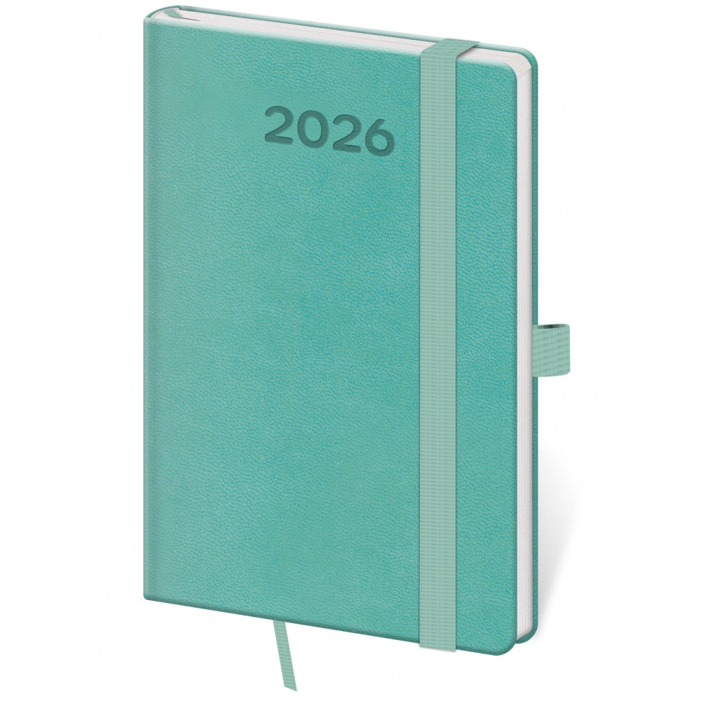Diář 2026 Týdenní kapesní Print pop mint Diář 2026 Týdenní kapesní Print pop mint