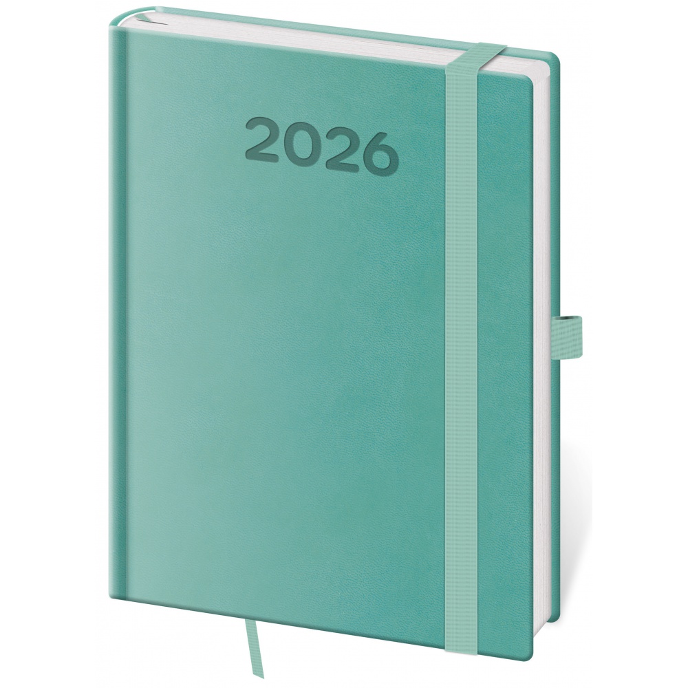 Diář 2026 Denní B6 Print pop mint Diář 2026 Denní B6 Print pop mint