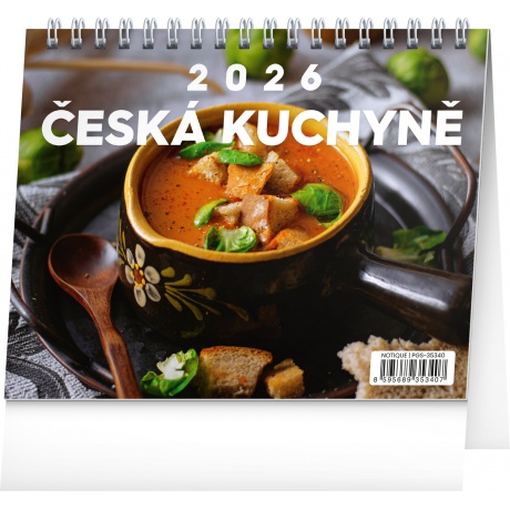 Stolní kalendář 2026 mini Česká kuchyně