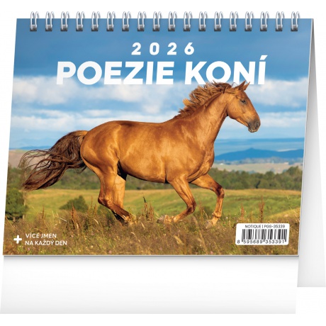 Stolní kalendář 2026 Poezie koní