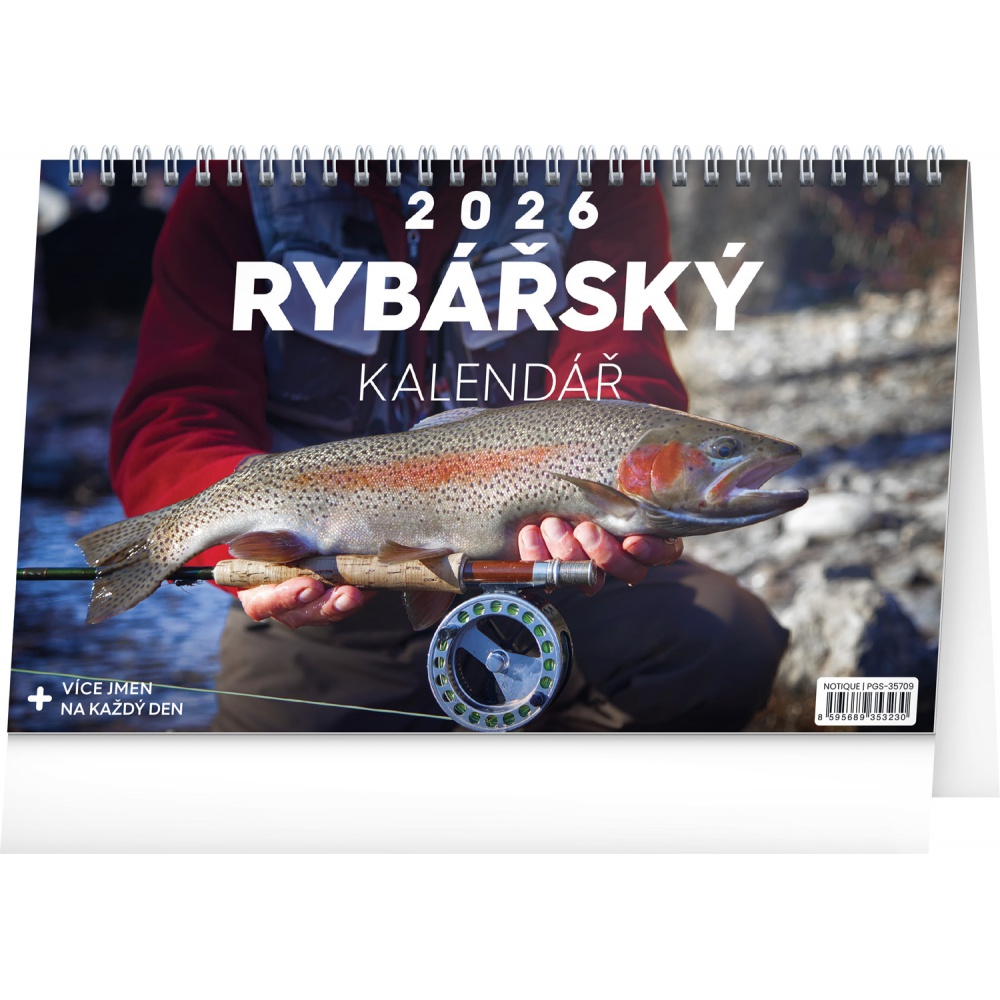 Stolní kalendář 2026 Rybářský Stolní kalendář 2026 Rybářský