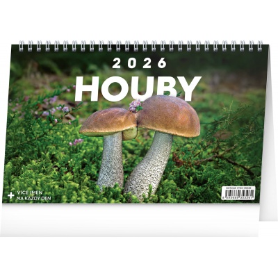 Stolní kalendář 2026 Houby