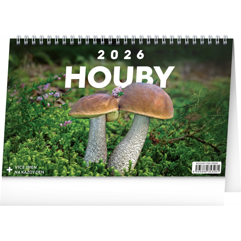 Stolní kalendář 2026 Houby Stolní kalendář 2026 Houby
