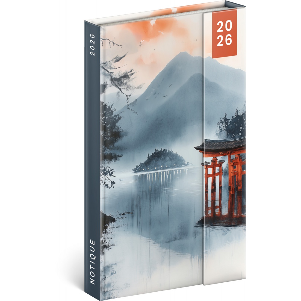 Týdenní magnetický diář 2026 Japonsko Týdenní magnetický diář 2026 Japonsko
