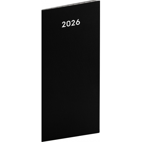 Diář 2026 měsíční černý
