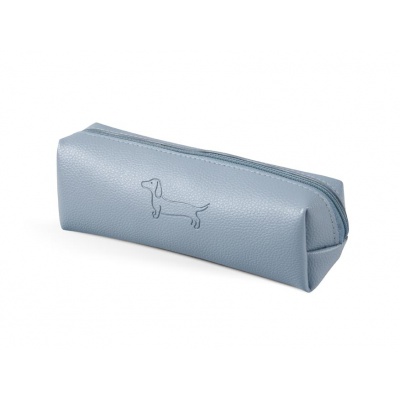 Pouzdro etue mini Sausage Dog světle šedé