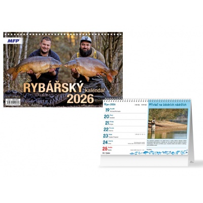 Stolní kalendář 2026 Rybářský