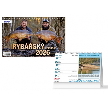 Stolní kalendář 2026 Rybářský