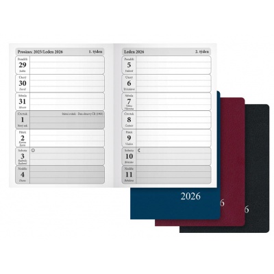Diář 2026 T102 PVC týdenní