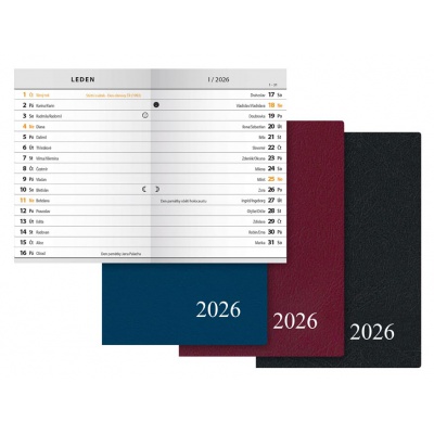 Diář 2026 M102 PVC měsíční