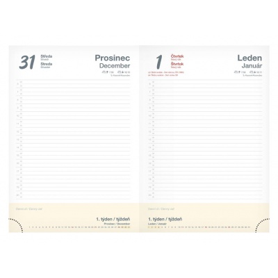 Diář 2026 D801 denní Abstrakt magnetický