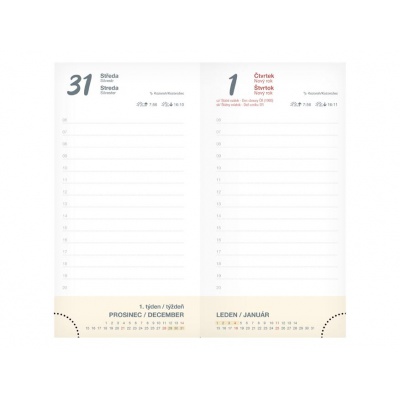 Diář 2026 D802 denní Květiny