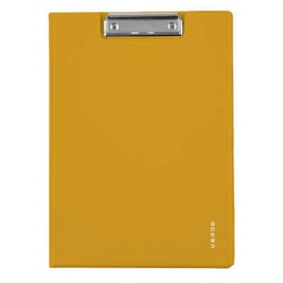 Psací podložka s klipem A4 zavírací VERDE Hořčice