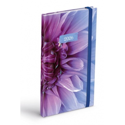 Diář 2026 T806 týdenní Květ s gumičkou