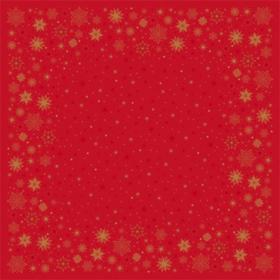 Ubrus DUNI 84x84cm Stargazing Red, 20 ks