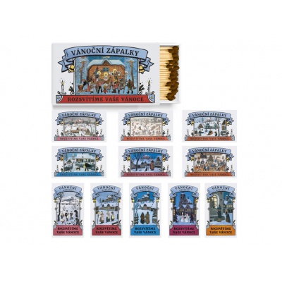 Zápalky Vánoční dlouhé  Josef Lada