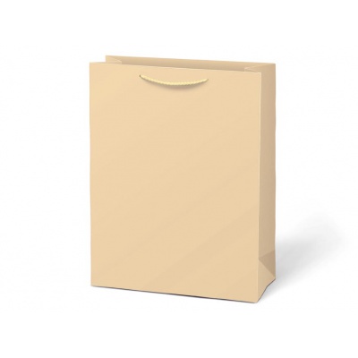 Taška dárková T5 kraft béžová