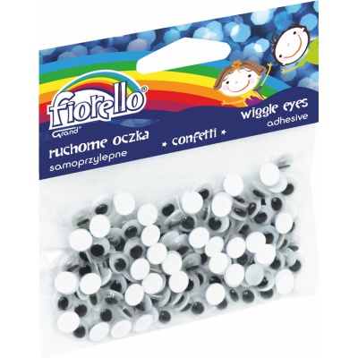 Pohyblivé oči nalepovací 7mm, 150ks