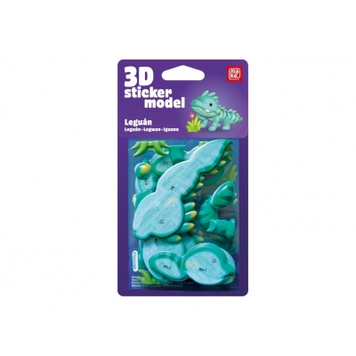 3D samolepkový model Leguán