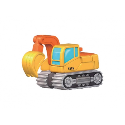 3D samolepkový model Bagr
