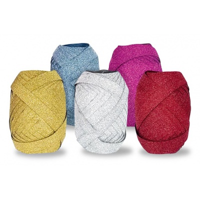 Stuha vázací JUMBO 1cmx20m glitrová