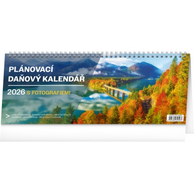 Stolní kalendář 2026 Daňový s fotografiemi