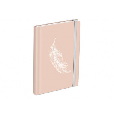 Zápisník s gumkou čistý Pírko, 120 listů