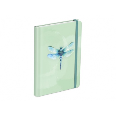 Zápisník s gumkou linkovaný Vážka, 120 listů