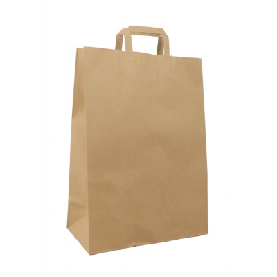 Taška papírová 32x16x39cm hnědá, 50ks