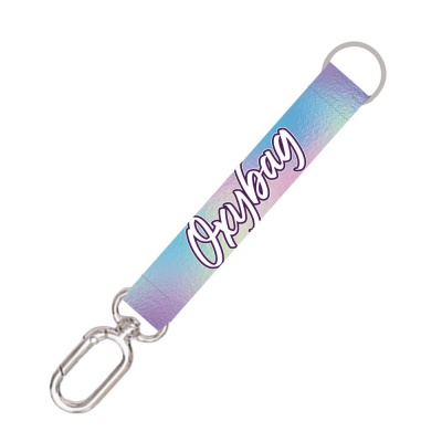 Krátká klíčenka s karabinkou Holographic