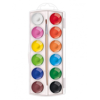 Vodové barvy 12 barev MFP