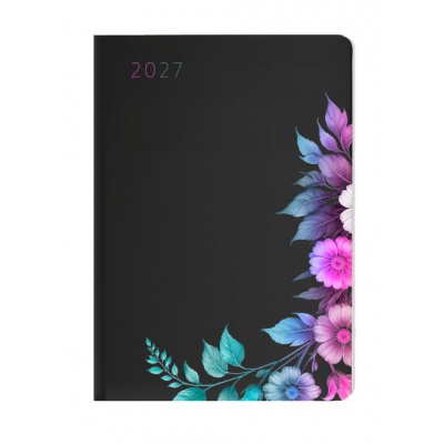 Diář A5 týdenní 2027 VERDE Floral