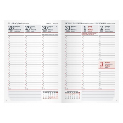 Diář 2027 Týdenní T805 PVC Gray