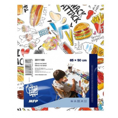 Ubrus na lavici PVC 50x65 Fast food