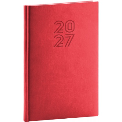 Diář 2027 Týdenní A5 Aprint červený