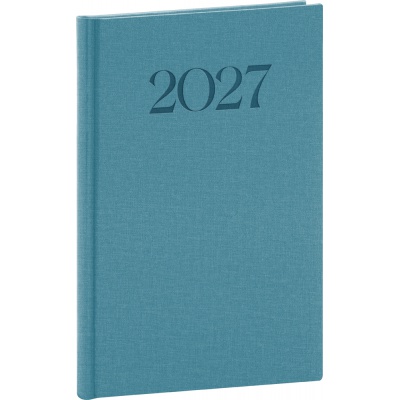 Diář 2027 Týdenní A5 Biella modrý