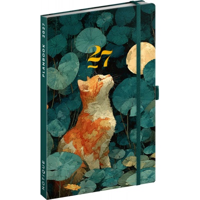 Planbook diář notes Kočka 2027
