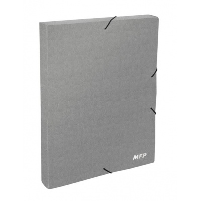 Box PP A4 s gumkou MFP šedý