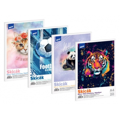 Skicák A4, 20 listů
