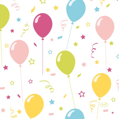 Ubrousky 3 vrstvé 33x33cm DUNI Balloon fun, 20ks