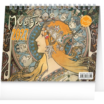 Stolní kalendář 2027 mini Alfons Mucha