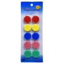 Magnety barevné 2cm, 10 ks
