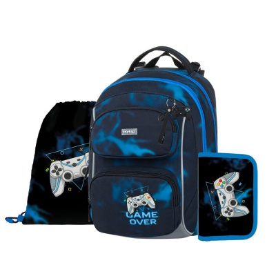 Školní batoh OXY JUMPER Gamer, set 3 ks
