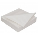 Ubrousky 2 vrstvé 33x33cm bílé, 50ks