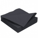 Ubrousky 2 vrstvé 33x33cm černé, 50ks