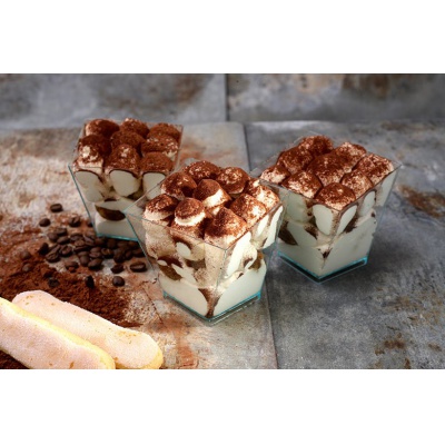 Fingerfood kelímek na dezert 180ml zkosený, 40ks